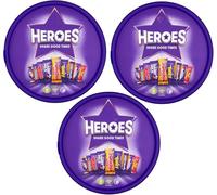 Christmas Chocolate Tub Heroes Chocolate Tub, 550g, Assorted Chocolates and Toffees (Pack of 3)