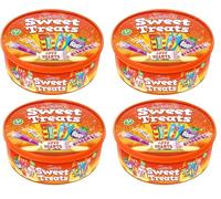 Christmas Chocolate Tubs Assorted Pack 2024 Celebrations, Heroes, Roses, Quality Street & Sweet Shop | Perfect Festive Chocolate for Family & Friends (4 Sweet Shop Orange Colour Tub 650g)