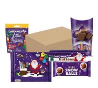 Christmas Chocolates Hamper For Adults and Kids - Includes Heroes, Little Robins & Snowballs- Xmas Family Sharing Hamper - Chocolate Treats - Xmas Eve Box