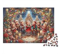 Christmas Choir Puzzle 1000 Piece Jigsaw Puzzle Paper for Adults Holiday Party Puzzle Game for Family 52x38cm/1000pcs
