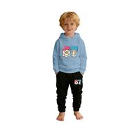 Christmas Christening Outfit Cowboy Girl Blue Nightdress Infant Jumpers Kids Girls Matching Outfits Printed Summer Tall Oversized Hoodie Baby's First