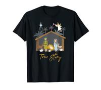 Christmas Christian Manger Believe in Jesus Pajama Tops T-Shirt