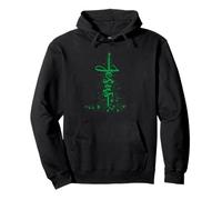 Christmas Christian Star Jesus Cool Stylized Christmas Tree Pullover Hoodie