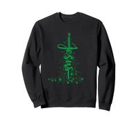 Christmas Christian Star Jesus Cool Stylized Christmas Tree Sweatshirt