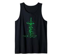Christmas Christian Star Jesus Cool Stylized Christmas Tree Tank Top