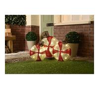 Christmas Christmas Set of 3 LED Candy Stripe Balls