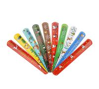 Christmas Christmas Slap For Kids For Play At The Party With Santa Pattern Christmas Holiday Gifts Kids Bracelets For Party Pvc