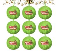 Christmas Christmas Tree Decoration Cute Bow Scarf Fur Balls Festive Party Green Fur Ball Hanging Decoration(04)