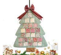 Christmas | Christmas Tree Home Decoration 24 Days - Countdown Decoration with 24 Pockets - for Living Room, Bedroom, Office, Door, Window, Holiday, Birthday,