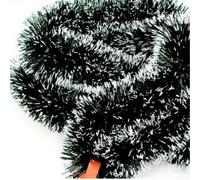 Christmas Chunky Tinsel Garland 2M Dark 5Pcs Color | Made of plastic Suitable for trees staircases mantels Doorway and window for décor Approx 200cm x 9cm