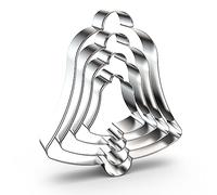 Christmas Church Bell Cookie Cutter Set - 5", 4", 3", 2" - 4 Piece - Stainless Steel