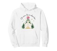 Christmas Church Scene "O Come Let Us Adore Him" Nativity Pullover Hoodie