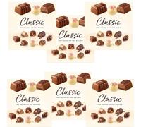 Christmas Classic Collection Milk, Dark & White Chocolate Gift Box 262g - Assorted Chocolates - Perfect Festive Gift for Sharing & Celebrations - Trtns (6 x Pack)