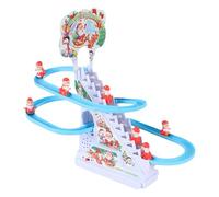 Christmas Climbing Toy - Santa Claus Climbing Stair Toy | Electric Toys Christmas Toys, Santa Claus Climbing Game with Lights and Music, Slide D