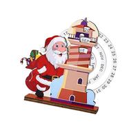 Christmas Clock Calendar with Toss Number Hurdles Participatory Family Activity Wooden Home Deck Recyclable Wooden Christmas Arrival Calendar Easy Assembly Celebratory Countdown Deck