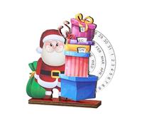 Christmas Clock Calendar with Toss Number Hurdles Participatory Family Activity Wooden Home Deck Recyclable Wooden Christmas Arrival Calendar Easy Assembly Celebratory Countdown Deck