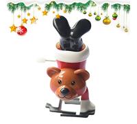 Christmas Clockwork Toys 2.76 Inch Clockwork Santa Snowman Reindeer Bear