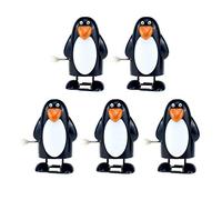 Christmas Wind Up Toys Slim Penguin Clockwork Walking Toy Goodie Bag Fillers Xmas Party Favors for Kids 5pcs