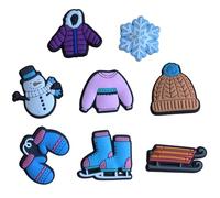 Christmas Clog Charms Xmas Shoe Charm Clip Santa Snowman Reindeer Hot Chocolate Snow Flake Jumper Gift Present Gonk Hat Nutcracker