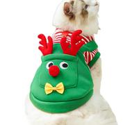Christmas Clothes for Cats, Christmas Reindeer Costume for Pet, Costume Clothes for Animals, Party Gathering Holidays Dogs Cats Photography