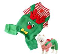 Christmas Clothes for Dogs - Complete Christmas Reindeer Pets - Clothes for Pets - for Dogs and Cats Parties Meetings Photographs Holiday Outdoor Walks