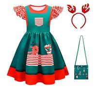 Christmas Clothing Sets for Girls, Christmas Outfit Girls 3-Piece Christmas Clothing Set Children Cosplay Merry Christmas Children's Clothing Ugly Comfortable Christmas Costume Funny Size 100-160