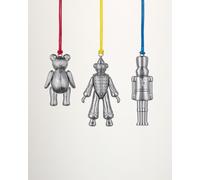 Christmas Clown, Teddy & Nutcracker Silver Ornament, Set of 3