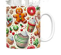 Christmas Coffee Ceramic Mug - Santa Claus Ceramic Tea Cups, Christmas Ceramic Snowman Holiday Coffee Mugs - Christmas Santa Claus Mug, Christmas Drink Mugs