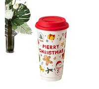 Christmas Coffee Cups - 580 ml Reusable Ceramic with Holiday Mug, Festive Drinkware with Large Capacity for Hot or Cold Beverages, Perfect for Women, Men, Coworkers, Friends, Family, Adults