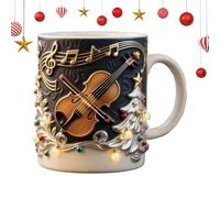 Christmas Coffee Cups | Resin Breakfast Cup - Festive Coffee Mugs | for Birthday Party Home Decor Seasonal Celebrations Work Weekend Leisure Christmas Holiday