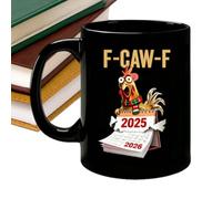 Christmas Coffee Mug | Chick Pattern Cartoon Cup,Rooster Coffee Mugs,for Youth Friend Mom Lady Kitchen Holiday Party Farmhouse Bar