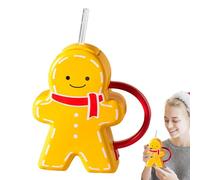 Christmas Coffee Mug, Man Mug - Novelty Ceramic Coffee Mug with Lid | 450ml Ceramic Christmas Coffee Cups, Man Mug Aesthetic Mug