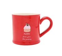Christmas Coffee Mug Mummy Embossed Ceramic Festive Red Gift Boxed Tea Cup 300Ml