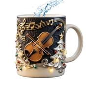 Christmas Coffee Mugs, Resin Beverage Tableware | Festive Coffee Cups - For Birthday Parties Home Decorations Seasonal Celebrations Work Weekend Free and Vac