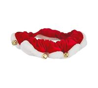 Christmas Collar- S M L Sizes Red for Pet Collar, Bell with Backpacking, Hiking, Indoors, Home, Wedding, Festival, Training, for Cute Cat Neck Accessory Lightweight, Cotton Metal