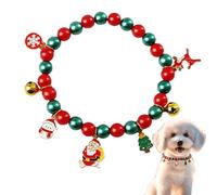 Christmas Collars for Cats | Winter Kitten Necklace,Collar with Snowman Snowflakes Christmas Tree Elk Pendant and Bow Bell for Small Dogs Cat Winter Holiday