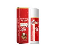 Christmas Collection Moisturizing Lip Balm, scented with gingerbread and candy sticks, a cute stocking-filling gift for women, friends, and family. Moisturizes and provides a natural shine.