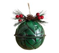 Christmas Colorful Bell Pendant, Electroplated Elegance, 8cm, Iron+Resin, Christmas Bells, Jingle Bell Ornament, Vibrant Colors and Design, Holiday Decoration for Windowsills, Living Room