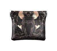 Christmas Colorful Deer Coins Purse Mini Change Pouches Change Holder for Home, Cat with Wings on the Moon, Pattern