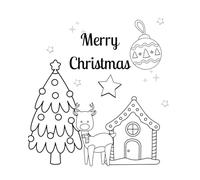 Christmas Coloring Book 2025: 15 page Christmas Themed Coloring Book