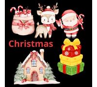 Christmas Coloring Book: Fun and Easy Coloring pages of Christmas for Kids & Adults