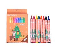 Christmas Coloring Crayons, Creative Crayons Kit for Kids | Bright Multicolor Artwork Sketch Pack for Kids with Crafts for Preschool Birthday Travel
