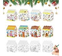 Christmas Coloring House for Kids - Holiday Decoration - DIY Holiday House Crafts | for Teens Adults Parents Art Teachers Birthday Indoor Play Special Events Living Room Bedroom