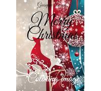 Christmas coloring image for children - Happy Christmas
