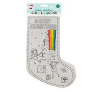 Christmas Colour Your Own Canvas Stocking Assorted Designs