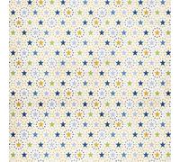 Christmas Colourful Star Pattern A4 Chocolate Transfer Sheet, Edible Decorating Sheet for White Chocolate (4 Sheets)