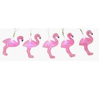 Christmas Concepts® 10 White Battery Operated LED Lights with Shades - Christmas String Lights - Party Lights - Decorative Lighting (Pink Flamingo Shade)