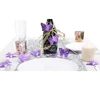 Christmas Concepts® 10 White Battery Operated LED Lights with Shades - Christmas String Lights - Party Lights - Decorative Lighting (Purple Butterfly Shade)