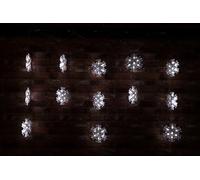 Christmas Concepts® 105 White Led 15 Piece Snowflake Curtain Lights - 2m x 0.9m Length Christmas Lights
