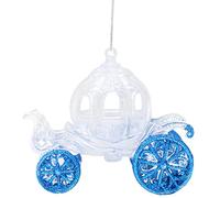 Christmas Concepts® 10cm (4") Glitter Decorated Princess Carriage Decoration (ROYAL BLUE, 1)